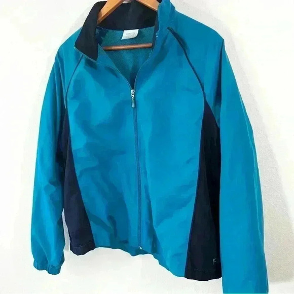 Danskin Now teal and navy wind breaker - Picture 2 of 3